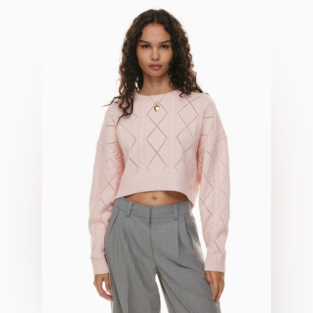 Sunday Best Peggy Cropped Sweater Size XS Like New